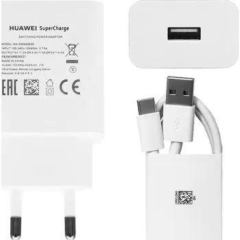 ORIGINÁLNÍ SÍŤOVÁ NABÍJEČKA HUAWEI SUPERCHARGE USB 22,5W 5A + KABEL USB C