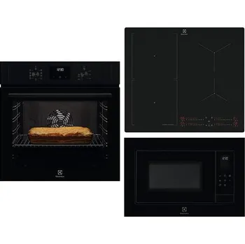 Set domácích spotřebičů Electrolux EOF3C50H série 600 SurroundCook + Indukční deska Electrolux EIS62453IZ série 700 SenseBoil SaphirMatt + Mikrovlnná trouba ELECTROLUX 600 FLEX LMS4253TMK + DOPRAVA ZDARMA