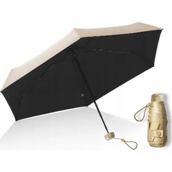 Deštník #cool_items Manuální skládací deštník s pouzdrem, černý