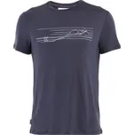 Icebreaker Merino Core SS Tee Ski Stripes Men GRAPHITE šedá M