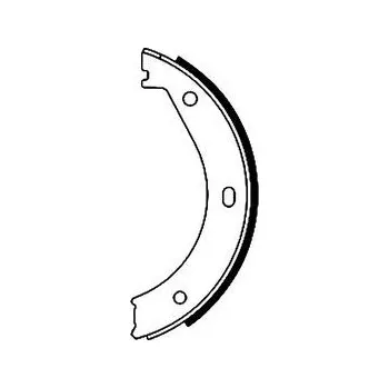 Brzdová čelist Sada brzdových čelistí, parkovací brzda HELLA PAGID H8230N