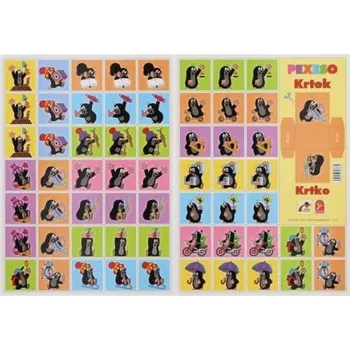 Pexeso Pexeso Krtek 2 papírové společenská hra 20 obrázkových trojic [A]