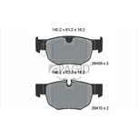 Sada brzdových destiček, kotoučová brzda PAGID T2911N