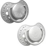 LOVI Harmony silikonový dynamický dudlík 18 m+, šedá 2 ks