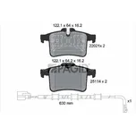 Sada brzdových destiček, kotoučová brzda PAGID T2375N