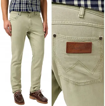 Dámské spodní prádlo WRANGLER GREENSBORO DŽÍNY ROVNÉHO STŘIHU REGULAR LNIANÉ "TEA" _ W31 L32