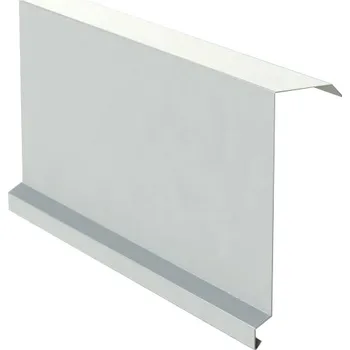 Závětrná lišta horní RŠ 250mm 1m Bílá (RAL 9010) Lakovaný pozink