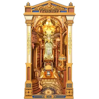 3D puzzle RoboTime knižní koutek Knihovna divů – DIY 3D skládačka s LED