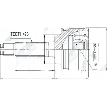 Poloosa kola Kloub poloosy u kola SUZUKI SWIFT 95- 44101M70F00 NTY