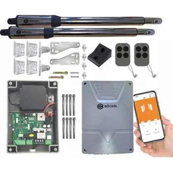 Pohon pro dvoukřídlou bránu NÖCKEL DE250WiFi 2x2,5m 400kg Wi-Fi 2x Dálkové ovládání