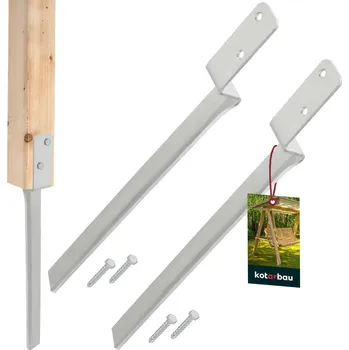 Příslušenství pro plot Základna pro houpačky s pohonem univerzální 50 cm sada 2 ks.