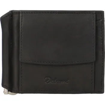 Peněženka Menší pánská kožená peněženka Delami dolarovka, černá
