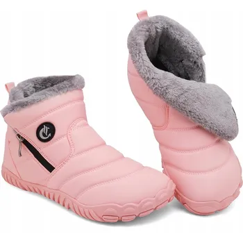 Dámská obuv CELANDA Dámské zimní boty sněhule protiskluzové teplé růžové 42 EU
