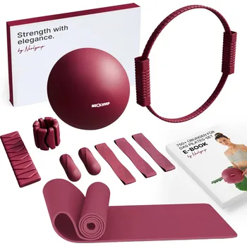 NEOLYMP Pilates set Home Studio Plus NO SIZE BÍLÁ|RŮŽOVÁ|ČERVENÁ
