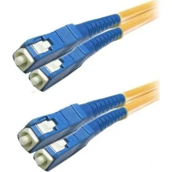 Síťový kabel XtendLan FO patch SC-SC 1,5m 9/125 duplex, G.652d, LS0H FOP-SCSC-D-1,5-9