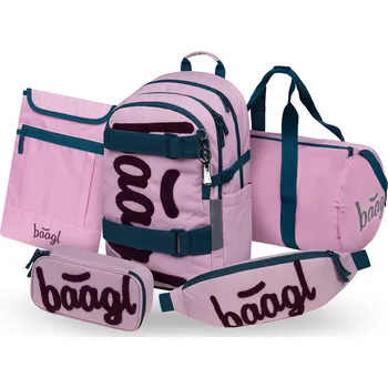 Set školních potřeb Baagl Školní set Skate Rose II