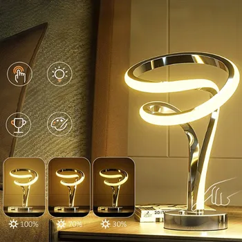 Lampička LED STOLNÍ LAMPA RGB DOTYKOVÁ DEKORAČNÍ SVĚTLO DO LOŽNICE OBÝVÁKU NOČNÍ