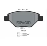 Sada brzdových destiček, kotoučová brzda PAGID T1374N