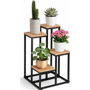 Stojan na květiny Loftový stojan na květiny se 4 policemi RENEW FORCE