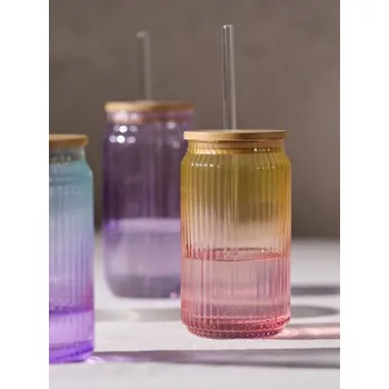 Sinsay - Znovu použitelný hrnek s&nbsp;brčkem - žlutá - 836EN-11X - 836EN-11X-ONE