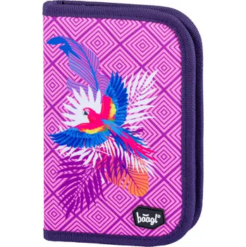 Penál Baagl Školní penál jednopatrový Papoušek