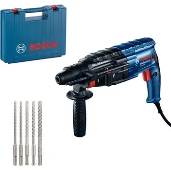 Pneumatické kladivo Bosch Professional BOSCH Profesionální sada: vrtací kladivo GBH 240 + sada SDS plus v kufříku 0615990M99