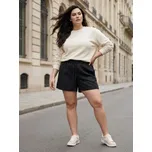 Sinsay - Šortky s příměsí lnu - černá - 983JL-99X - 983JL-99X-2XL