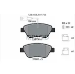 Sada brzdových destiček, kotoučová brzda PAGID T2003N