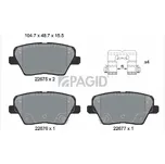 Sada brzdových destiček, kotoučová brzda PAGID T3159N