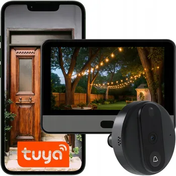 IP kamera Elektronický dveřní kukátko Spreest JDS1 s Full HD kamerou, detekcí pohybu a podporou Tuya