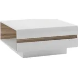 Konferenční stolek Meble Wójcik čtvercový 75,2 x 75 x 38,9 Cm bílý