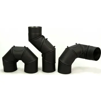 Kouřovod Koleno UNI 0-180° s čistícím otvorem Průměr 160mm