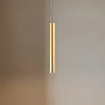 Lindby LED závěsné světlo Lumaro, zlaté, 27 cm, 48 V, stmívatelné - Délka konektoru 13,1 cm; výška stínidla na lampu 27,5 cm zlato 1 x 5 W LED - Doprava zdarma