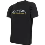 Pánské triko kr.rukáv SENSOR MERINO ACTIVE MOUNTAINS černá S