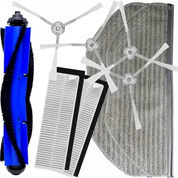 Sada příslušenství pro robotický vysavač HEPA filtry a kartáče pro vysavač ROWENTA X-Plorer 95 Serie sada a mopy 9ks