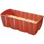 PROSPERPLAST Truhlík balkonový CROWN 58 x 28 x 20 cm, objem 18 l, terakota