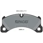Sada brzdových destiček, kotoučová brzda PAGID T1941N