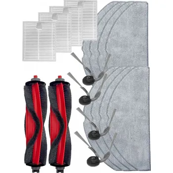 Sada příslušenství pro robotický vysavač Kartáče, HEPA filtry pro vysavač XIAOMI Roborock Q7 TF a sada mopů 18ks