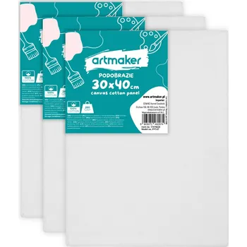 Malířské plátno Malířské Plátno na plátno 30 cm x 40 cm Artmaker 3 ks