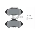 Sada brzdových destiček, kotoučová brzda PAGID T2075N