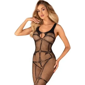 Bodystocking Obsessive N123 Černá S/M/L