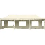 Zahradní skládací párty stan PROFI - krémová, 3 x 9 m