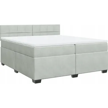 Postel Jednolůžková dřevěná postel VidaXL 200x200 cm, odstíny šedé