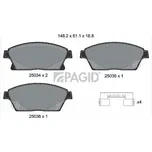 Sada brzdových destiček, kotoučová brzda PAGID T1959N