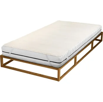 Prostěradlo 3Pagen Topper Eldo na matraci z kalmuku přírodní 140 x 200 cm