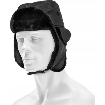 Čepice Mil-Tec zimní čepice ušanka černá, velikost XL