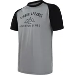 Pánské triko kr.rukáv SENSOR MERINO ACTIVE ADVENTURE šedá/černá M