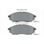Sada brzdových destiček, kotoučová brzda PAGID T1679N