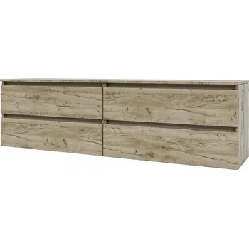 Televizní stolek IDEA skříňka pod TV 1800, Gold craft oak / Satin