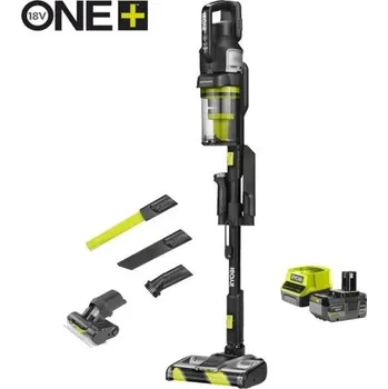 Domácí spotřebič RYOBI RASV18BL-1X40GL 18V ONE+ bezuhlíkový tyčový vysavač s technologií proti namotávání vlasů (1 x 4,0 Ah) 5133006977